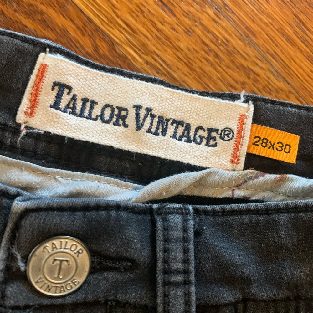 EUC TAILOR VINTAGE BLACK JEANS, 28 x 30